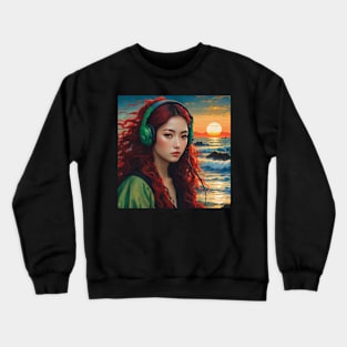 sunset in japan Crewneck Sweatshirt